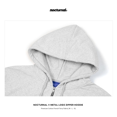 Metal Logo Zipper Hoodie