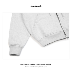 Metal Logo Zipper Hoodie