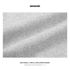 Metal Logo Zipper Hoodie