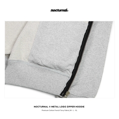 Metal Logo Zipper Hoodie