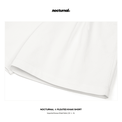 Pleated Khaki Shorts