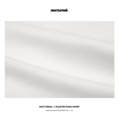 Pleated Khaki Shorts