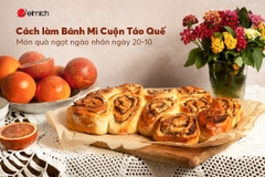 Cách làm bánh mì cuộn táo quế - món quà ngọt ngào nhân ngày 20-10
