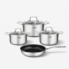 Bộ nồi Inox liền khối Elmich Trimax Classic EL2110OL Size 18, 20, 24, chảo 26cm