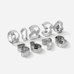 Bộ khuôn bánh hình số bằng inox Elmich EL0116SO