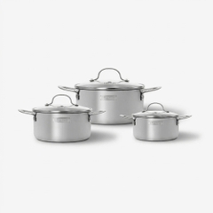 Bộ nồi inox liền khối Elmich Trimax classic EL2136OL02 size 16, 20, 24cm