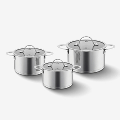 Bộ nồi Inox 304 Impact bonding EL-2480 Size 16, 20, 24cm