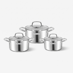 Bộ nồi inox liền khối Elmich Plus Trimax Napoli EL2352482IN03-18, 20, 26cm