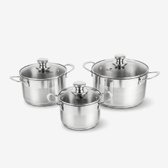 Bộ nồi Inox 304 Elmich Max A EL-3851 size 16, 20, 24cm