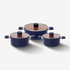 Bộ nồi chống dính Ceramic Elmich EL5240 Size 18,20,24cm