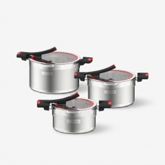 Bộ nồi Inox liền khối Elmich Milano EL-8090 size 16, 20, 22cm