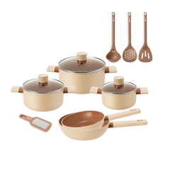Bộ nồi chảo chống dính Elmich Daily size 18,20,24 chảo 20, 26cm