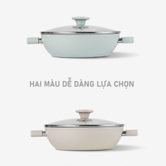 Nồi lẩu đa năng chống dính vân đá Elmich size 28cm