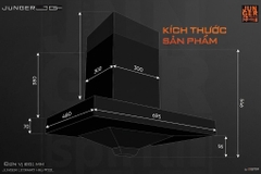 Máy hút mùi áp tường Junger Leopard HRJ-702L