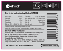 Bàn ủi hơi nước cầm tay Elmich SIE9164 1100W