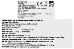Bàn ủi hơi nước đứng Philips STE3160/30 2000W