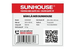 Bàn ủi hơi nước Sunhouse SHD2063P 1600W