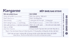 Bếp ga đôi Kangaroo KG526M