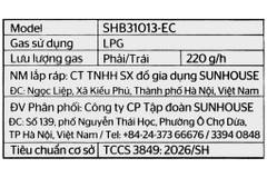 Bếp ga đôi Sunhouse SHB31013-EC