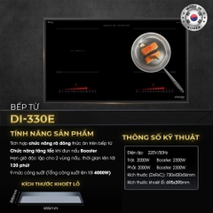 Bếp từ đôi âm Kocher DI-330E 4000W