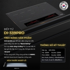 Bếp từ đôi âm Kocher DI-339 Pro 5000W