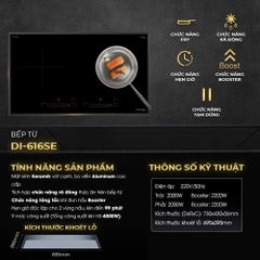 Bếp từ đôi âm Kocher DI-616SE 4000W