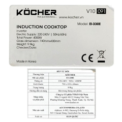 Bếp từ hồng ngoại âm Kocher EI-330E 4000W