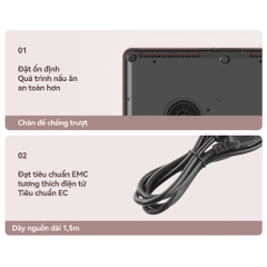 Bếp từ đôi FUJIHOME IC2602P 3400W