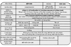 Bếp từ đôi âm Hawonkoo CEH-286 5400W