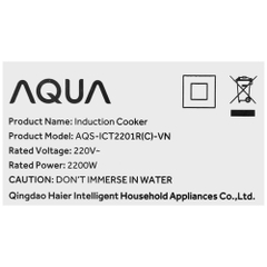 Bếp từ đơn AQUA AQS-ICT2201R(C)-VN 2200W
