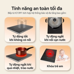 Bếp từ đơn FUJIHOME IC1391 2000W