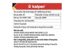 Bếp từ đơn Kalpen IK7 2000W