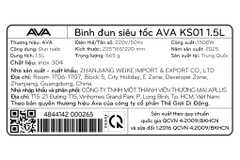 Bình đun siêu tốc AVA 1.5 lít KS01