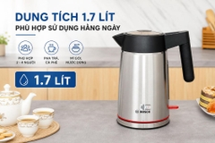 Bình đun siêu tốc Bosch 1.7 lít TWK6M480