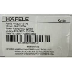 Bình đun siêu tốc Hafele 1.7 lít HS-K1703DX