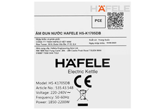 Bình đun siêu tốc Hafele 1.7 lít HS-K1705DB (535.43.548)