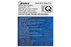 Bình đun siêu tốc Midea 1.7 lít MK-1523DD