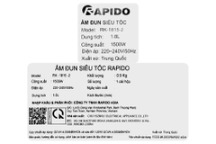 Bình đun siêu tốc Rapido 1.8 lít RK-1815-2