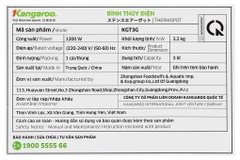 Bình thuỷ điện Kangaroo KGT3G 3 lít