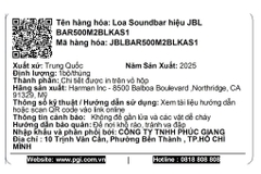 Bộ loa thanh JBL Bar 500MK2 750W Đen