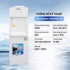 Cây nước nóng lạnh FUJIHOME WD675C-W 590W