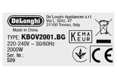 Bình đun siêu tốc Delonghi 1.7 lít KBOV2001.BG