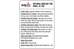 Đèn pha năng lượng mặt trời nhôm SUNTEK RL-200