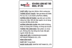 Đèn pha năng lượng mặt trời nhôm SUNTEK RP-200