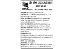 Đèn treo UFO năng lượng mặt trời Modi MD-UFO-88-300-D