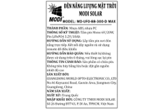 Đèn treo UFO năng lượng mặt trời Modi MD-UFO-88-300-D