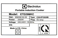 Bếp từ đơn Electrolux ETD29MKC 2000W