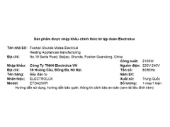 Bếp từ đơn Electrolux ETD42SKR 2100W