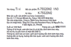 Google Tivi Sony 4K 75 inch K-75S20M2