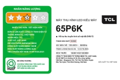 Google Tivi TCL AI 4K 65 inch 65P6K